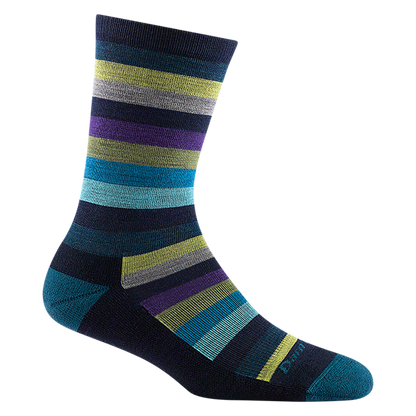 Women's Mystic Stripe Crew Lightweight Lifestyle Socks
