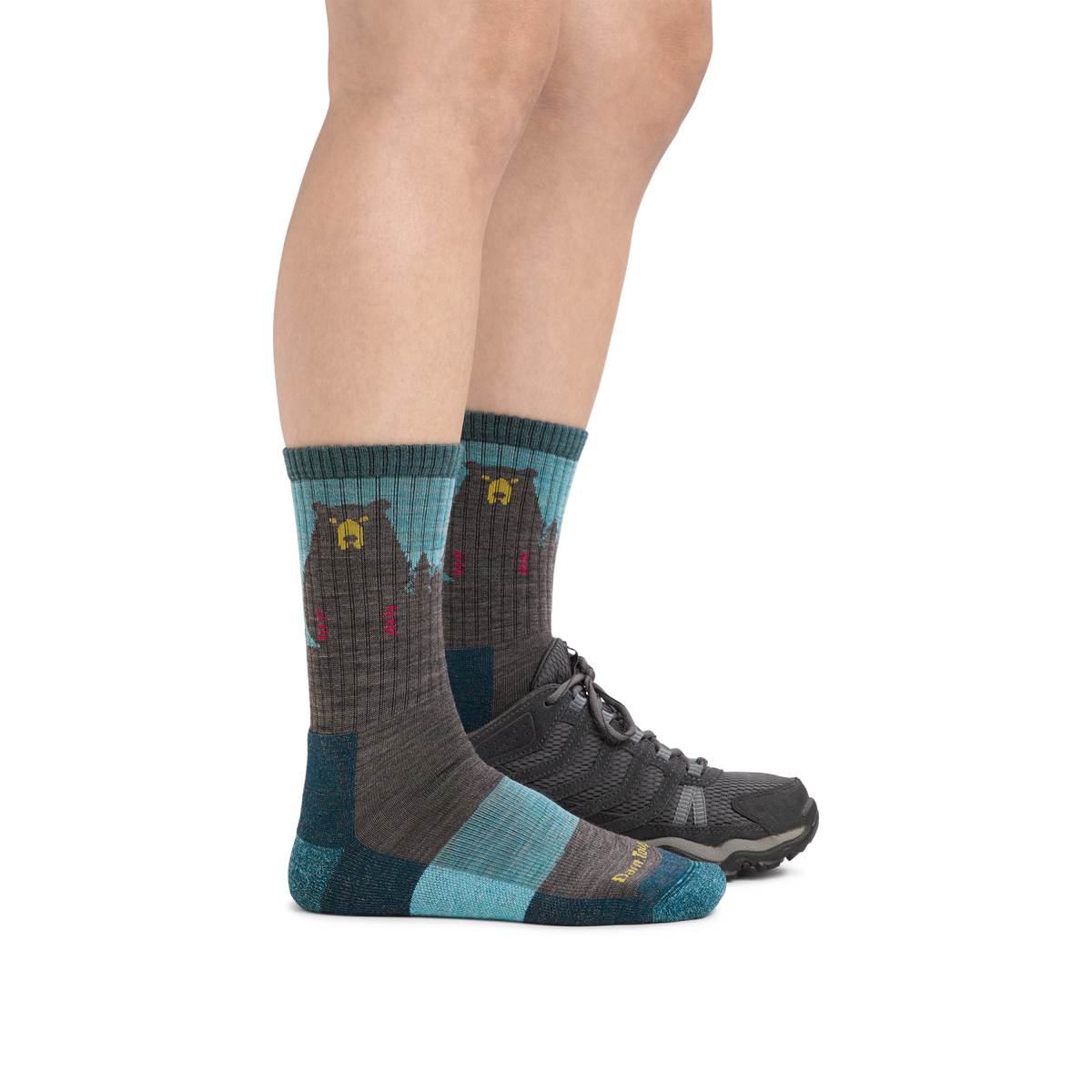 Women's Bear Town Micro Crew Lightweight Hiking Socks